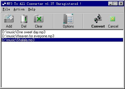 1st Mp3 to All Converter Screenshot